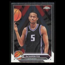 DeAaron Fox #117 2024 Topps Chrome Sacramento Kings Basketball Card NBA NM