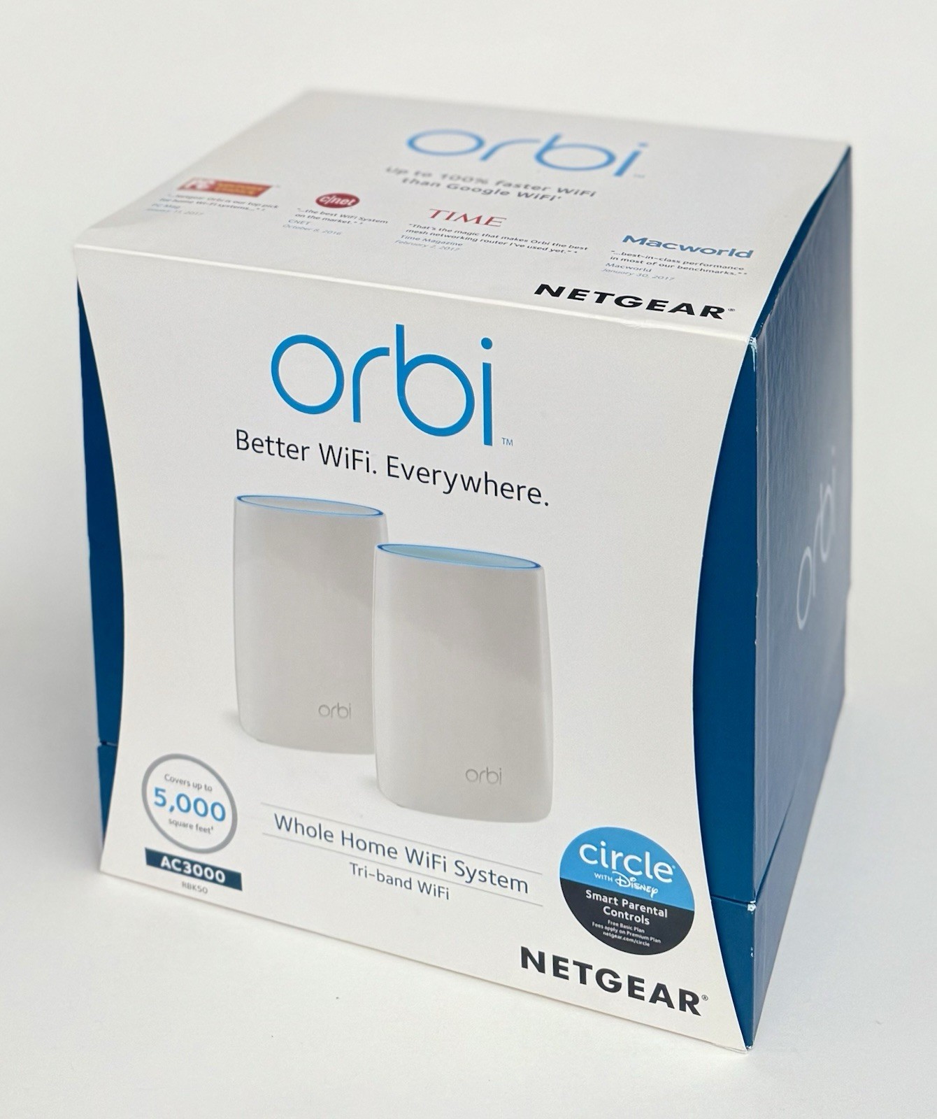 Orbi Ac3000 Router Netgear Orbi AC3000 Trri-Band Wireless Router - White, Pack of 2 (RBK50 ...