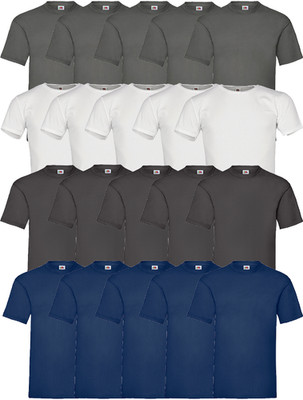5er Pack Fruit of The Loom T-SHIRT Rundhals 100% Baumwolle Arbeitsshirt S- 5xl