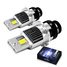 2x D2R D2S LED Headlight Bulb High Low Beam HID Xenon 40000LM Conversion Kit