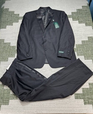 Lauren Ralph Lauren Suit Mens 50 R Black Wool Tuxedo New 
