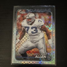 Topps 2024 Chrome X-Fractor Larry Allen #58 Dallas Cowboys Card