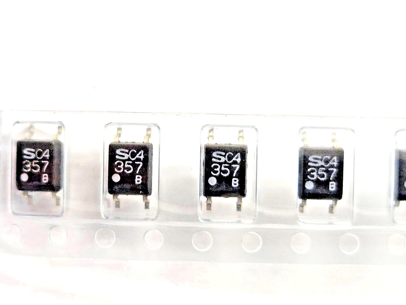 PC357BT, Optocoupler, 3750Vrms, 80V Transistor Out, SOP-4, Sharp Elec. Qty-10