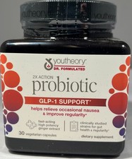 Youtheory 2x Action Probiotic, 30 Capsules - EXP: 10/26