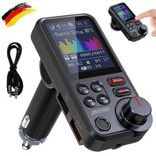 Bluetooth Adapter Auto, Starkes Mikrofon FM T...