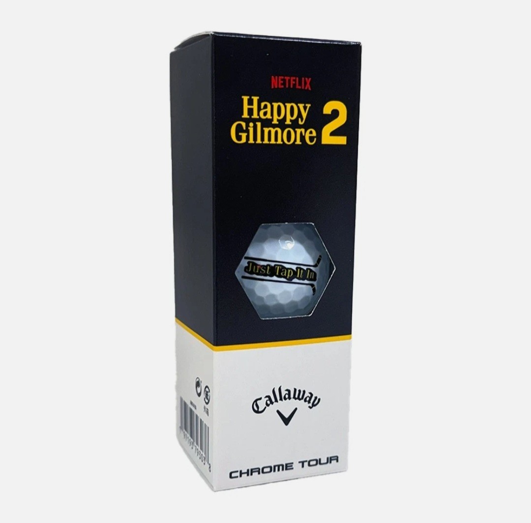 Happy Gilmore Callaway Chrome Tour Limited Edition Golf Balls.