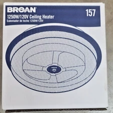Broan NuTone Electric Fan Forced Bathroom Ceiling Heater #157