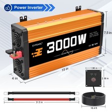 3000W pure Sine Wave Inverter 12 V DC to 120 V AC power inverter 3000 watt