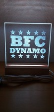BFC Dynamo, Meister, Dekolicht, Echtglas, Multicolor, LED, Holzsockel, Gravur