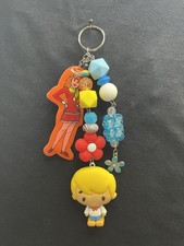 1979 Vintage Scooby Doo Velma- Bag Charm-Key Chain paired with Modern Fred
