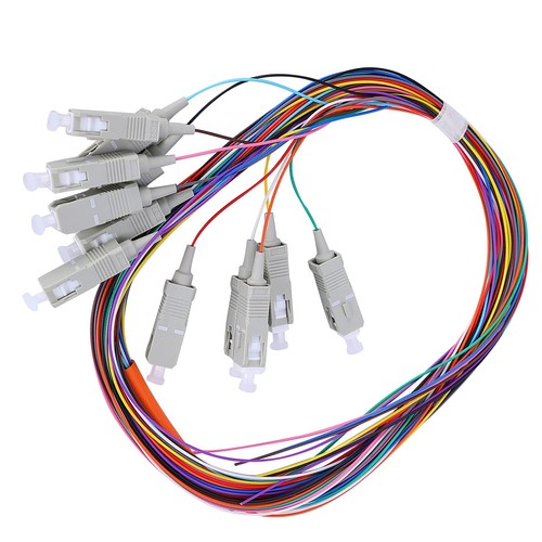 12‑Pole Multimode Fiber Pigtail Cable Low Insertion Loss For Communication - Afbeelding 7 van 22