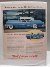 Original 1955 Buick Riviera 4-Door  Vintage Print Ad