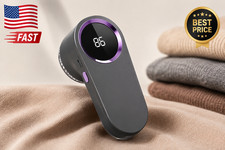 Portable Electric Lint Remover Fabric Shaver Rechargeable LED Display Fuzz Remov