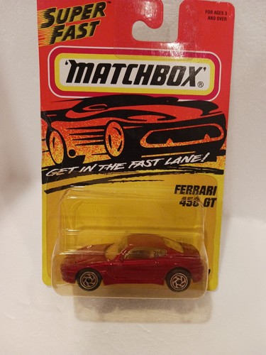 VINTAGE 1996 MATCHBOX SUPERFAST RED FERRARI 456 GT #17/75 Diecast UNOPENED