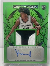 2024-25 Panini Obsidian Electric Green Etch HARRISON INGRAM 05/25 RPA Patch Auto