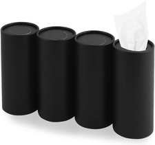 4PCS Pull Out Cars Tissue Holder,Refillable Car Tissues Cylinder with 30-Count p