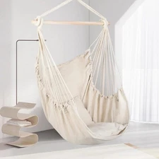 Hammock Hanging Rope Chair Porch Swing Seat Patio Camping BBQ Outdoor Hikking