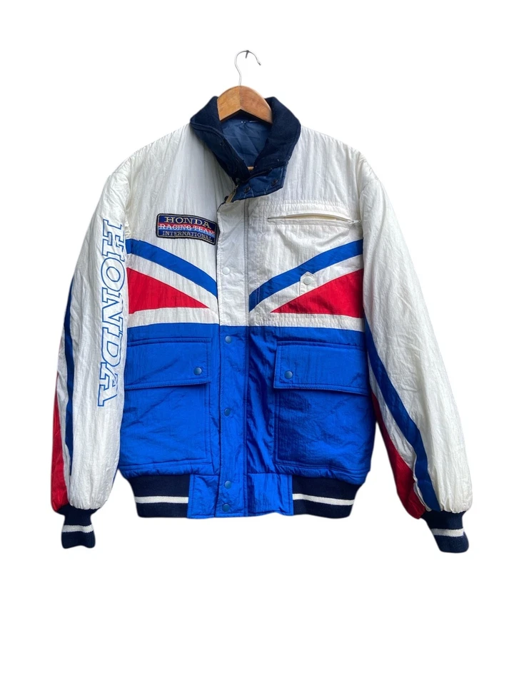 Jaqueta reversível vintage Honda Racing Team International HRC Hondaline - Imagem 3 de 4