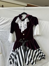 Weissman Dance Costume Size SA Small Adult Pirate Maroon Black White