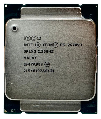Intel Xeon E5-2670 v3 CPU SR1XS 2.3GHz Max Turbo 3.1GHz 12-Core LGA2011-3 TESTED