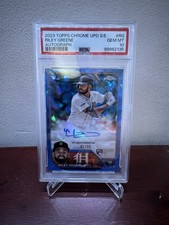 2023 Topps Chrome Update Riley Greene Auto /99 PSA 10