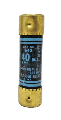 Eagle 640 Slo-Lag Dual Delay Cartridge Fuses 40A 250V US-made New old stock