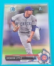 2017 Bowman Draft Chrome Refractor #BDC-188 Brendon Little Cubs Baseball Card I