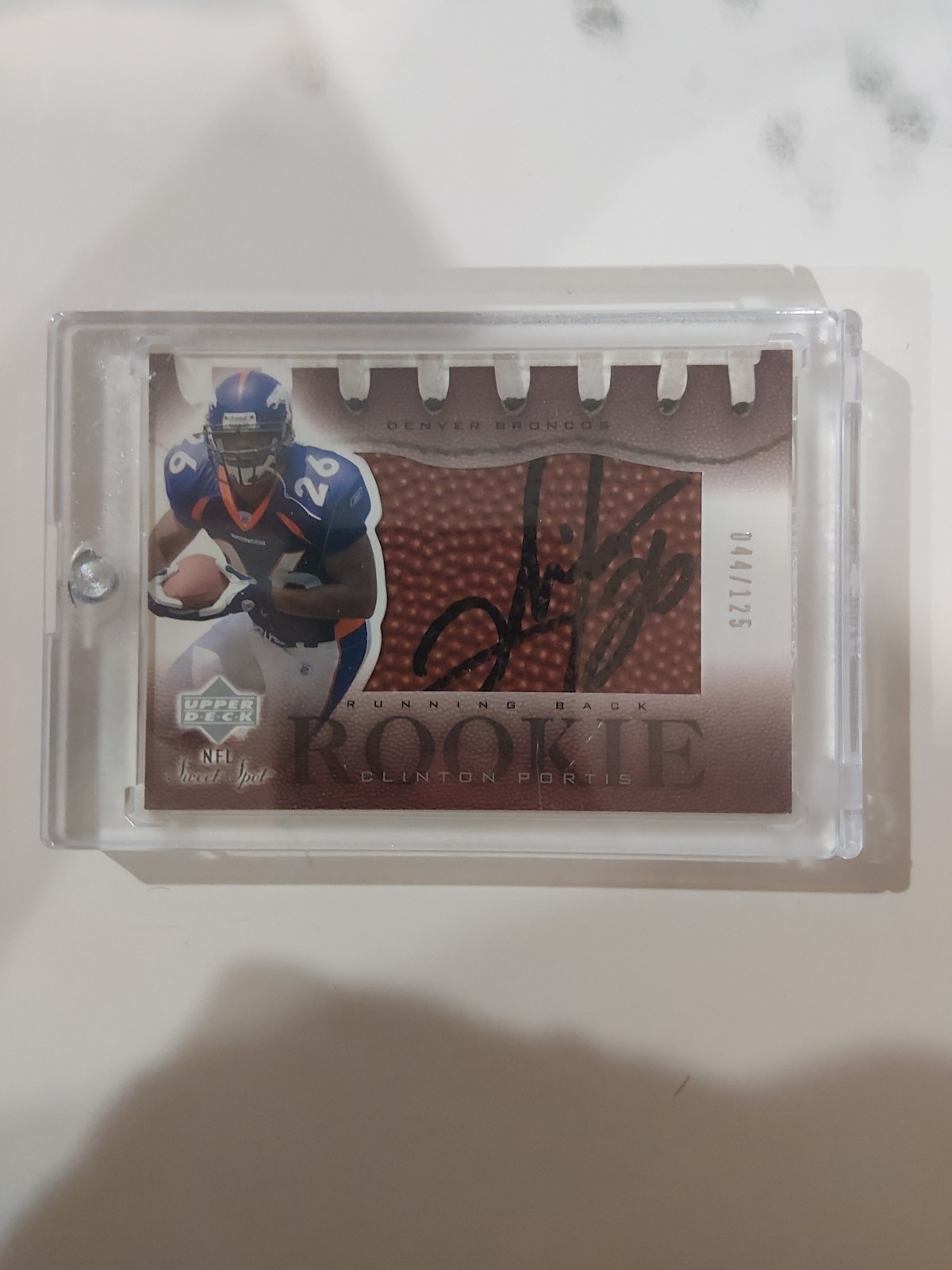 Clinton Portis Upper Deck Sweet Spot #166 Autograph