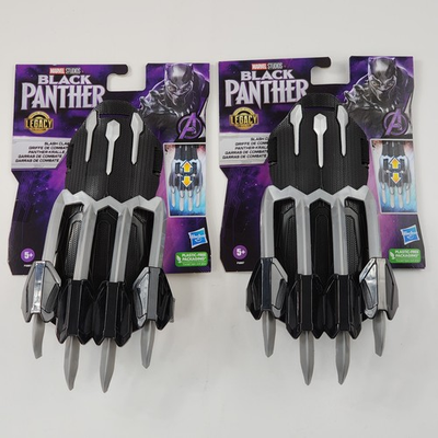 #ad Black Panther Retractable Slash Claws Marvel Hasbro Set Of 2 Cosplay Dress Up $20.95
