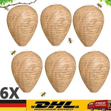 6X Wespennest Attrappe Wespenabwehr Wespenschutz Insektenschutz Vertreiber NEW