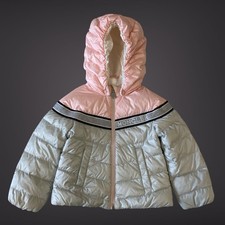 Moncler Girls Gray Pink Jacket Jacket Size 1-2 Years 18-24 months