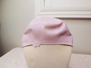 Vintage 1990s Spa Siren Floral Swim Cap Light Purple Rubber Made USA