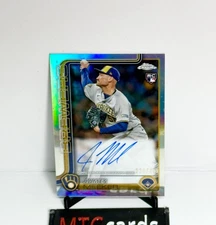 2025 Topps Chrome James Meeker Rookie On Card Auto #RA-JME Brewers (RC) /499