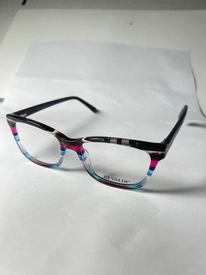 NEW DI VALDI DVO8034 COL 35 MULTICOLOR AUTHENTIC EYEGLASSES 50-17-140 Y793A