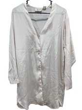 Vintage Victoria s Secret Gold Label Beige Night Shirt Dress Size S Small Petite
