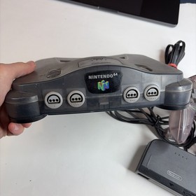 Nintendo 64 N64 Funtastic Smoke Gray Console W/ Matching OEM Controller US Model