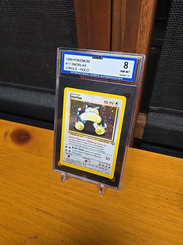 Pokemon Card PSA 8 NM-MT Snorlax Jungle Set Unlimited 1999 Holo 11/64 - Picture 2 of 8