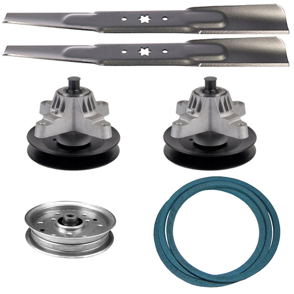 Blades, Spindles, Pulley & Belt Kit Fits MTD Replaces 490-110-C108