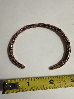 Brand New Platted Design Hand Crafted Copper Bracelet Unisex