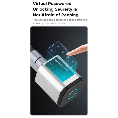 Tuya Smart Door Lock Cylinder Fingerprint Password Card APP Unlock+Keys 60~90mm. - Bild 12 von 18