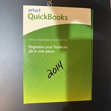 Intuit Quickbooks 2014 Disc With License And Product Numbers Used
