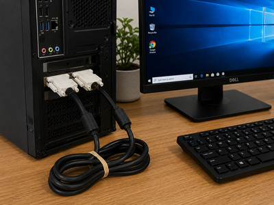 DVI-D Dual Link Monitor Cable Male to Male Computer Display Cable