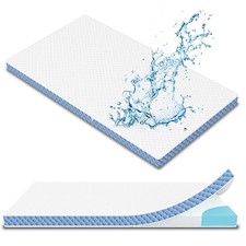 2"x27.5"x52" Mattress Topper, Ultra-Soft Gel-Infused Memory Foam, Odorless  ...