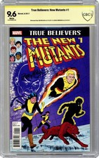 True Believers New Mutants #1 CBCS 9.6 Witnessed Sig McLeod/ Simonson 2017