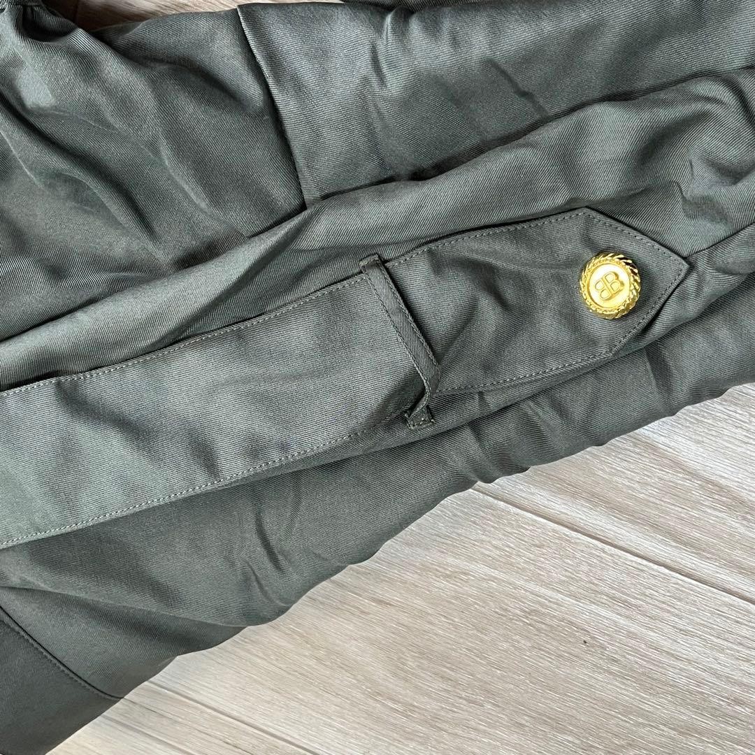 USED BALENCIAGA GOLD BUTTON ONE-PIECE TRENCH COAT GOOD thumbnail 7