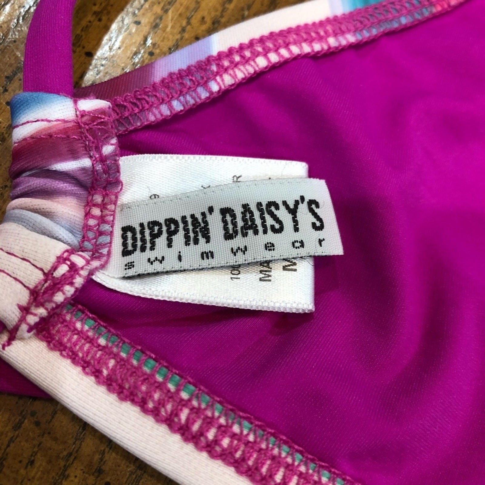 Multicolor Open Back Strappy String Bikini Top si… - image 5