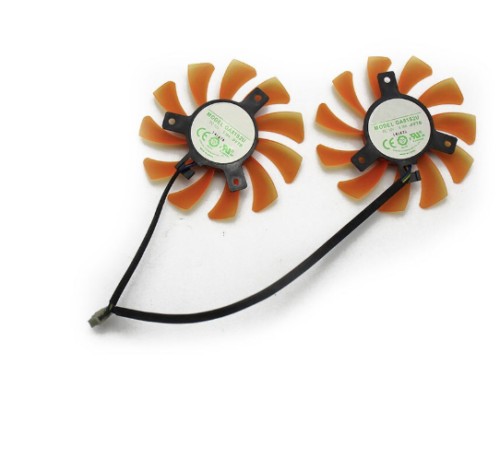 Pair Fans Cooler Fans For Zotac GTX660 Ti GTX 660Ti GTX660-2GD5 GPU GA81S2U - Picture 2 of 12