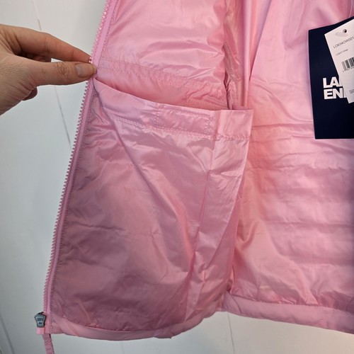 LANDS' END GIRLS PACKABLE PUFFER JACKET M 5 Pink New $110 - Picture 5 of 8