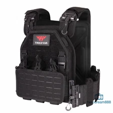 Yakeda 1000D Nylon Mens Tactical Vest Quick Release Military Outdoor Protective 