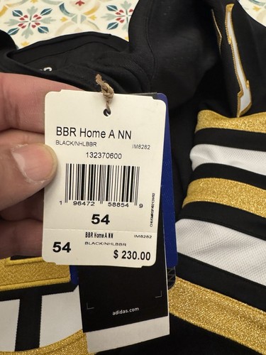 Adidas BOSTON BRUINS Taylor Hall (71) Home Black NHL Jersey Mens 54-XL NWT - Picture 5 of 6